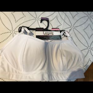 Nursing racerback bra white size xl